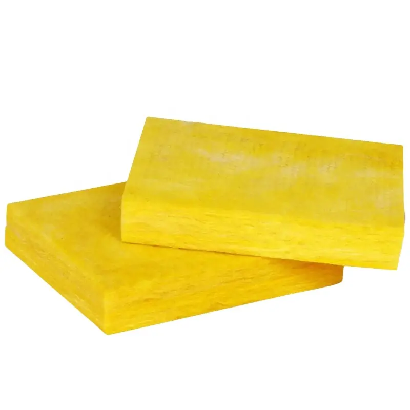 50mm Heat Thermal Insulation Facing Rigid glass wool panel/plate insulation board