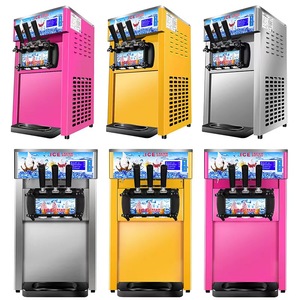 WeWork商用ソフトクリームマシン、21フレーバー1200W小型カウンタートップソフトサーブアイスクリームマシン
