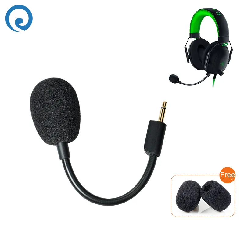 Microfone substituto para blackshark v2, 3.5mm, microfone substituto para fones de ouvido sem fio para jogos v2 pro v2 se, edição especial