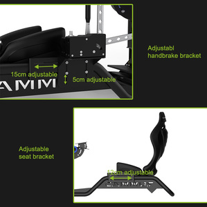 Equipo de salón de gran experiencia, simulación de volante para el hogar, juegos de carreras geniales virtuales, simulador de conducción de coche de entrenamiento - Product Image 5