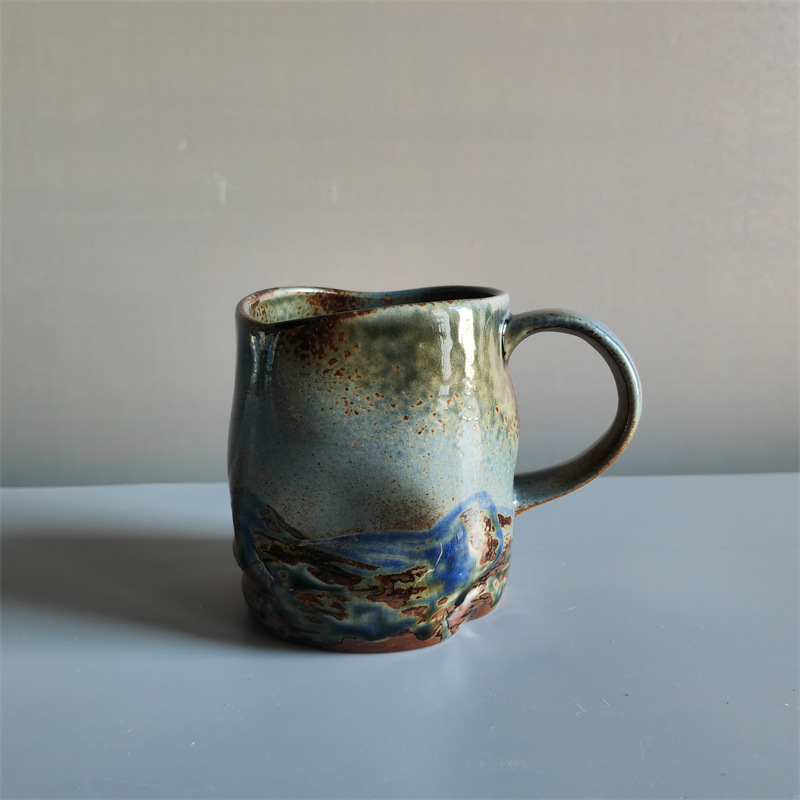 314-b tazza pieghevole da forno-blu brillante 380ml