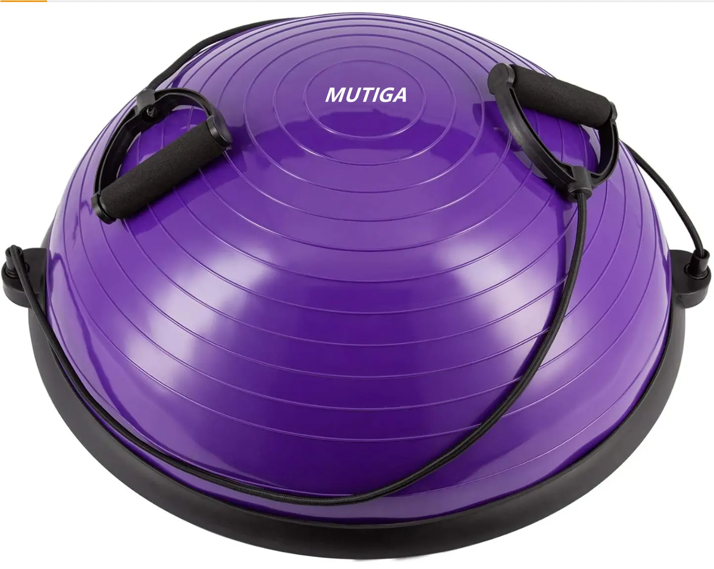 MUTIGA 46cm Stabilité Gymnastique Yoga Ball Foot Pump Improve Workout Half Balance Ball