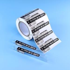 <strong>Custom</strong> Printed Variable QR Code Serial Number Barcode <strong>Labels</strong> PVC Vinyl Packaging Stickers <strong>Label</strong> Roll Waterproof Frosted Finish