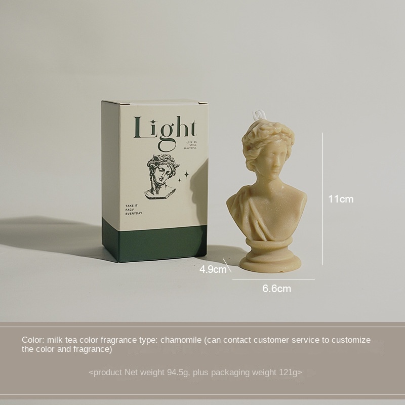 Style 2: couleur de thé de lait de déesse de statue (parfum: camomille)