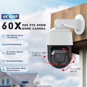 8MP 4K PTZ Dome IP kamera 20X 30x optik Zoom açık İnsan AI otomatik izleme POE 5MP CCTV silecek ses gözetim Videolink - Product Image 5