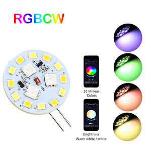 Tuya App Controlled Intelligent <strong>G4</strong> <strong>LED</strong> Bulb DC10-30V RGBW 1600 Kinds of Color Brightness Dimming and Color Changeable <strong>G4</strong> <strong>LED</strong>