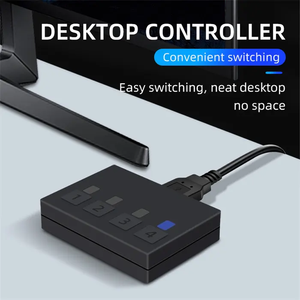 准备发货4K UHD 4合1四合一出4端口显示端口通用串行总线KVM交换机4x1双显示器 - Product Image 3