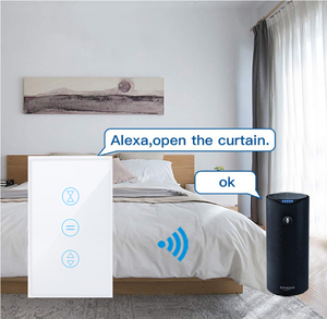 US Standard Tuya Intelligent Curtain <strong>Switch</strong>, Intelligent <strong>Touch</strong> <strong>Switch</strong> <strong>Digital</strong> Control Curtain Smart <strong>Switch</strong> for Alexa Google Home