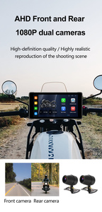 5.5 inch cảm ứng không thấm nước không dây Carplay Android động cơ tự động TPMS GPS navigation hiển thị xe máy Carplay màn hình - Product Image 3