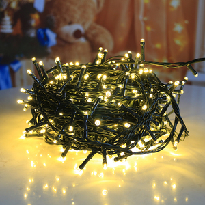 Tira de luces led para exteriores, 400L, blanco cálido, resistente al agua, adaptador IP44, para decoración navideña, luces de hadas - Product Image 1