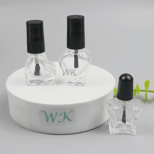 Apple Heart and Mandy Design Empty Nail Polish Bottles 2ml 3ml 4ml <strong>5ml</strong> Round Shape for Cosmetics Packaging <strong>Perfumed</strong> Use - Product Image 3