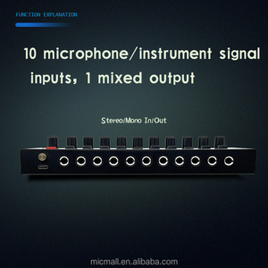 Mezclador de audio de 10 canales Nuevo mezclador multicanal de entrada/salida de conmutación mono ESTÉREO - Product Image 5