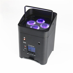 Gran oferta 4x18W RGBWA UV 6 en 1 regulable LED Slim Par Light bodas focos de escenario con IR Wifi Control DMX control remoto inalámbrico - Product Image 3