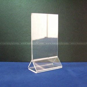 A4 A5 5x7 <span class=keywords><strong>4x6</strong></span> rõ ràng <span class=keywords><strong>Acrylic</strong></span> bảng Lều dấu hiệu chủ với tam giác cơ sở bảng Top <span class=keywords><strong>menu</strong></span> thẻ nhựa dấu hiệu chèn đứng - Product Image 2