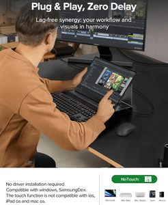 15.6 '' Laptop Screen Extender Portable <strong>Monitor</strong> Touch Screen USB C <strong>Output</strong> for Laptop Smartphone PC FHD IPS Lcd Panel - Product Image 4