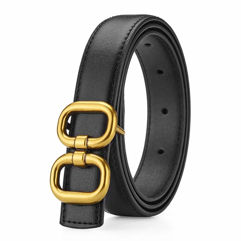 Ceinture en cuir véritable pour femme Ceinture à la mode avec jean Ceinture en cuir de créateur pour femmes