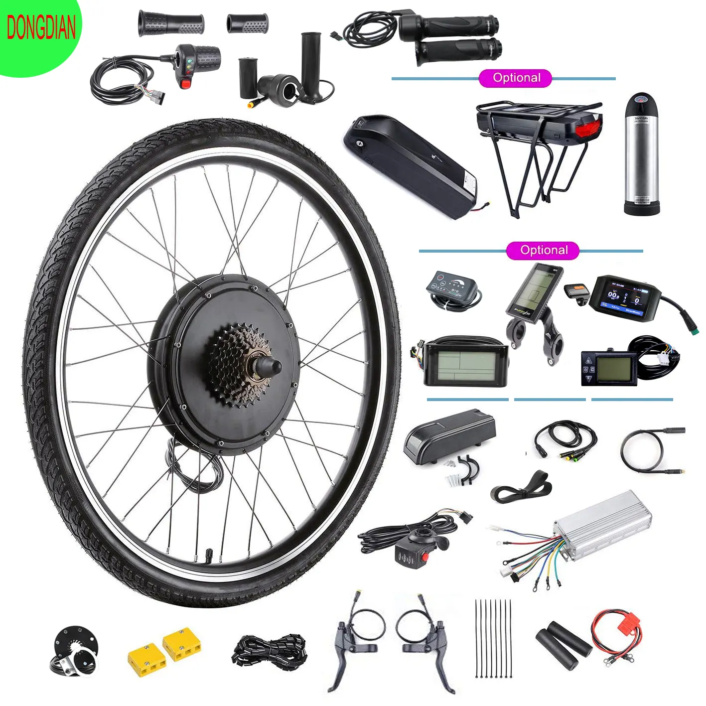 Prezzo di fabbrica kit bici elettrica 48V 3000W e kit motore mozzo bici 20-29 pollici ruota kit di conversione bicicletta elettrica