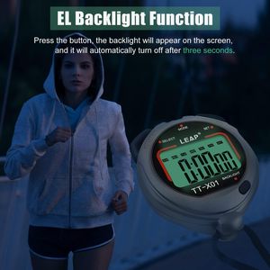 Timer sportivo TT-X01 con orologio con cronometro impermeabile con luce notturna - Product Image 6