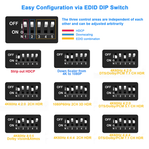 Hdmi分离器，带音频提取器多查看器8k60hz Hdmi2.1开关4合1 Earc 4k60hz Hdmi电弧音频提取器，用于PS 5 - Product Image 6
