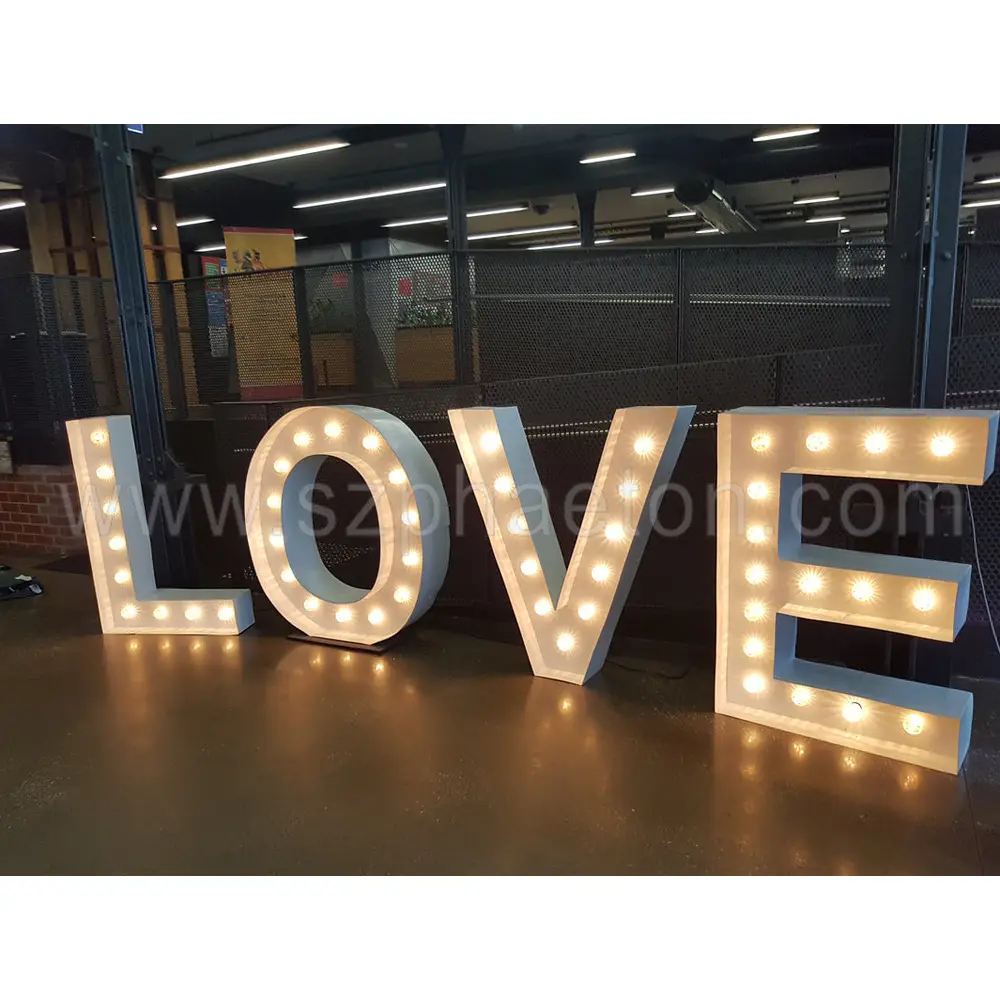 Marquee Bulbs Sign / Letter Bulb Sign,Led Love Letters,Light Up Signs For Event & Party Supplies