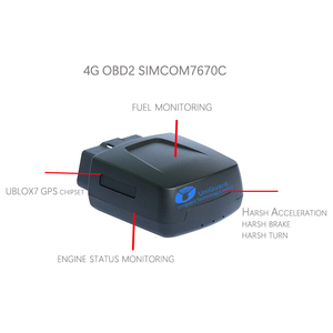 Lectura de datos de computadora de coche OBD Ii Rastreador GPS de coche con funciones de diagnóstico de vehículos 9-36V OBD2 Rastreador GPS para vehículos 4G - Product Image 6
