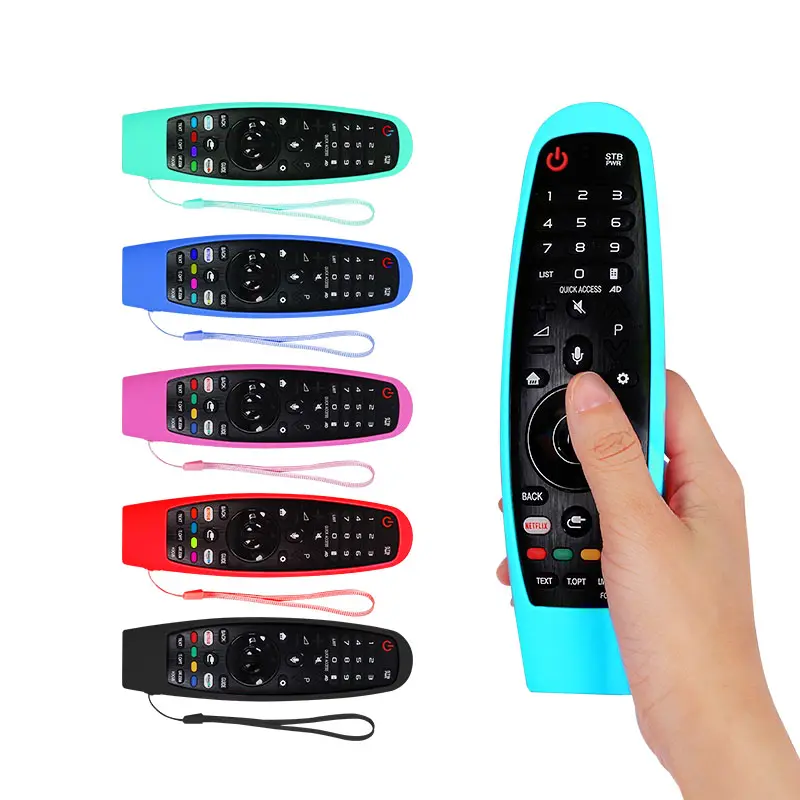 Silicone trường hợp đối với LG TV điều khiển từ xa, bảo vệ bìa cho Smart TV ma thuật AN-MR19BA/mr18ba, AN-MR600/mr650a/mr20ga akb75855501