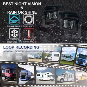 10.36 inch <span class=keywords><strong>4</strong></span>-kênh chia màn hình xe DVR Ghi màn hình AHD đảo ngược máy ảnh cho phía trước phía sau xem ban đêm cho xe tải thương mại - Product Image 5