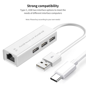 4 in 1 USB 2.0 Hub for Laptop <strong>Adapter</strong> PC <strong>Computer</strong> PD Charge 4 Ports Dock Station RJ45 <strong>Notebook</strong> Type C Splitter - Product Image 2