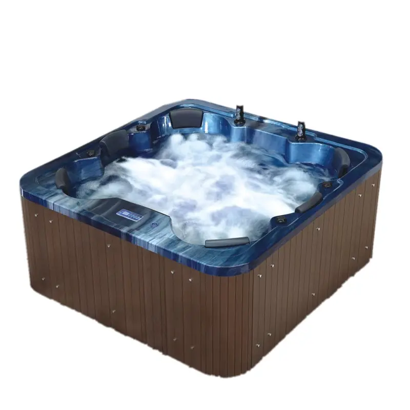 5 people Acrylic luxury huge spa massage bathtub outdoor insulated whirlpool hot tub with cheap prices