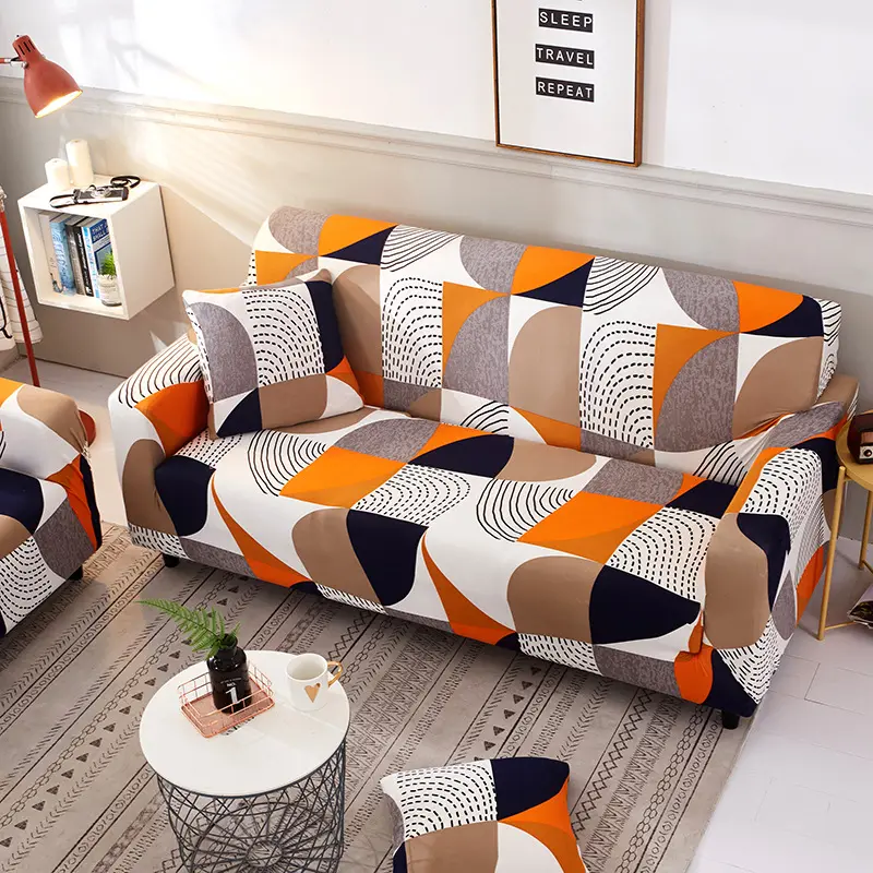 Capa de sofá de canto elástica, venda quente de desenhos, cobertura completa, elástica, spandex, protetor de sofá de canto