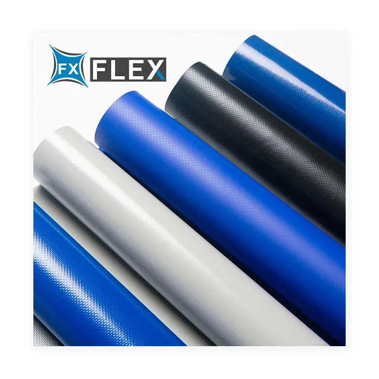 Flfx rolo de tarpa de plástico de pvc, alta resistência à armação revestida de pvc gsm 400 a 650 gsm