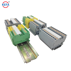 Kefa KFPT2011 European Type <strong>Push</strong> in <strong>Spring</strong> Type Fast Wiring <strong>Terminal</strong> - <strong>Terminal</strong> <strong>Block</strong> and DIN Rail <strong>Terminal</strong> - Product Image 1