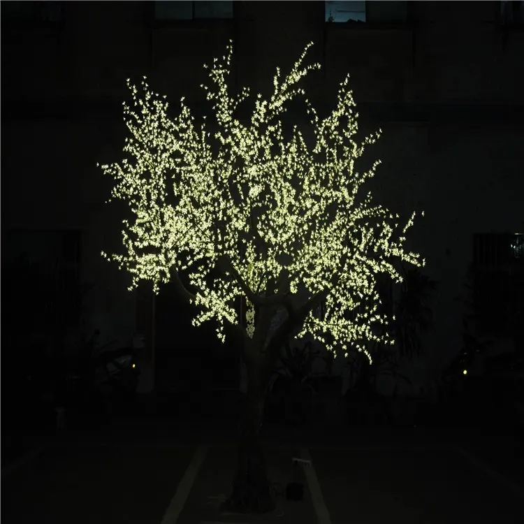 Arbre avec lumières Led pour l'extérieur, paire de grands arbres artificiels illuminés