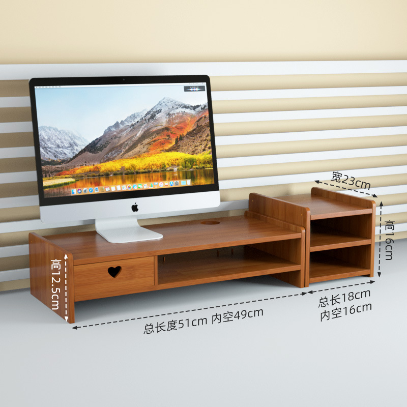 Separate brown heart-shaped single drawer