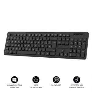 Wireless <strong>Keyboard</strong> and Mouse Combo, 2.4G Silent Cordless <strong>Keyboard</strong> Mouse Combo for Windows Chrome Laptop Computer PC <strong>Desktop</strong> - Product Image 3