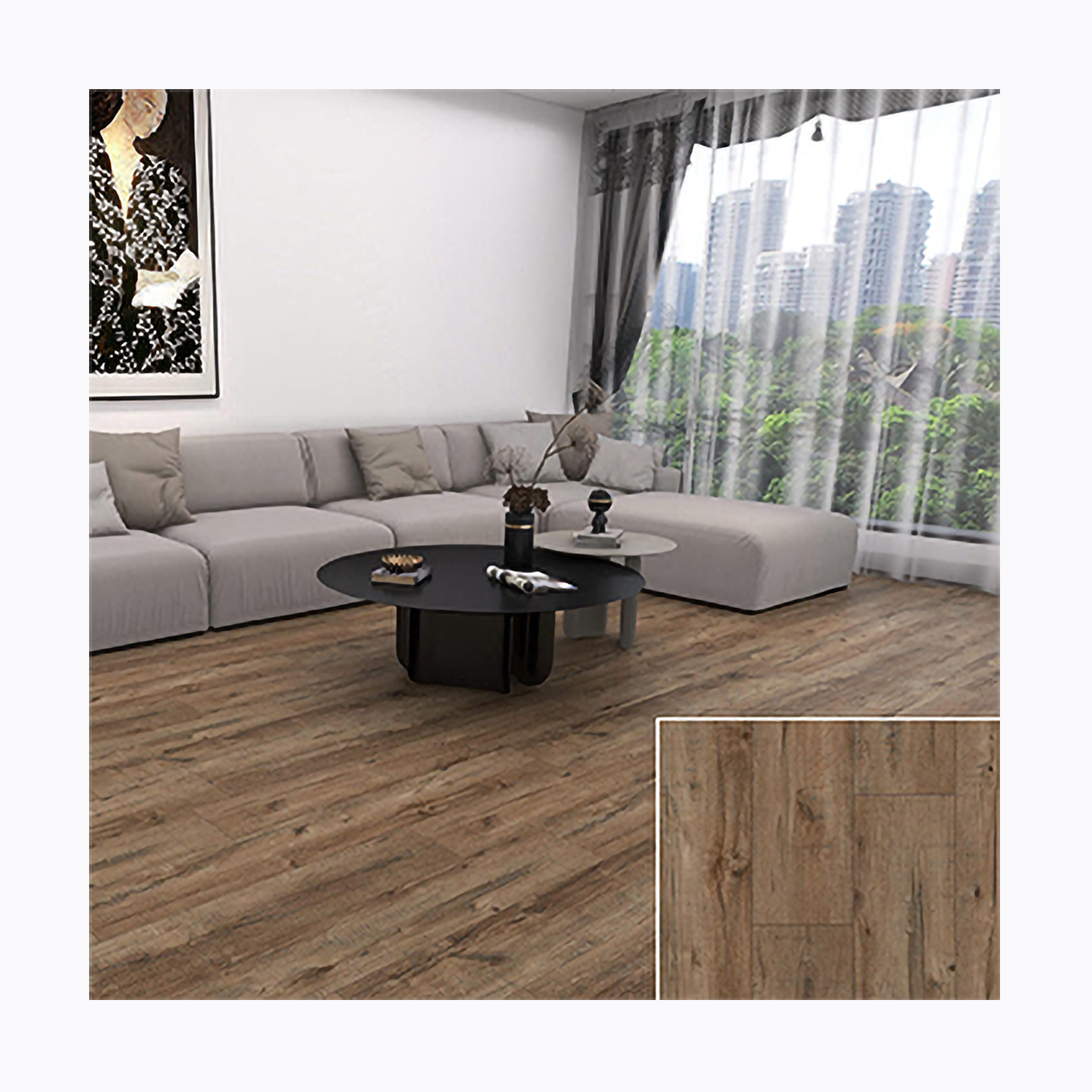 MGM88007-009 de tablón de vinilo para pisos SPC