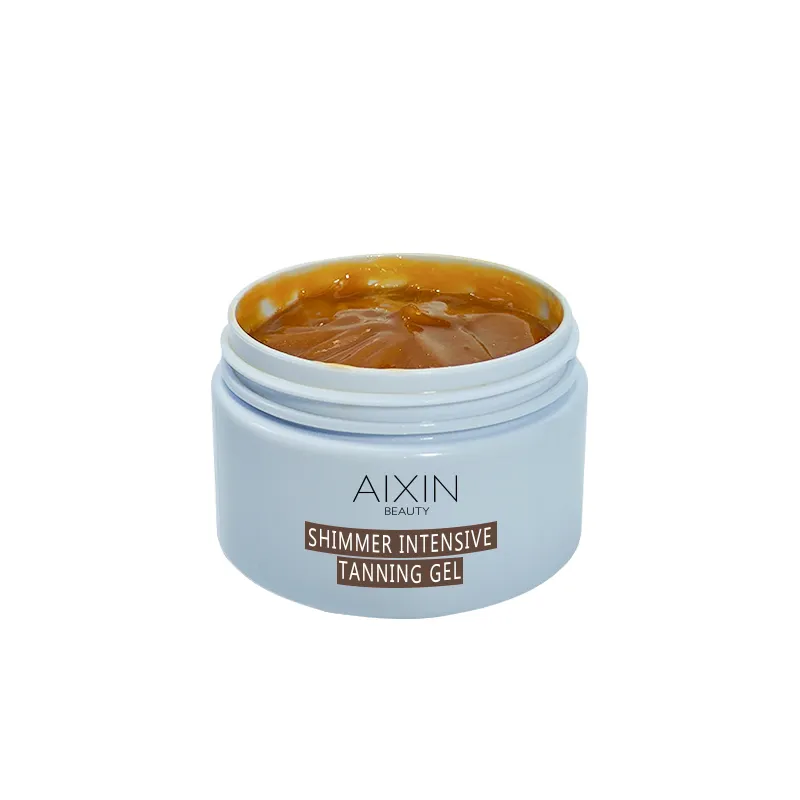 Aixin Carroten Gold Shimmer Gel abbronzante Private Label Gel acceleratore abbronzante estremo intensivo Gel abbronzante acceleratore