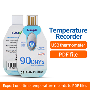高灵敏度温度数据记录器USB温度记录器90天PDF报告实验室10000容量 - Product Image 4