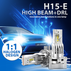 Brieyes新デザインハイパワーH15 LED 1:1ハロゲンサイズ45W 9000LM日時ランニングライト20W 6000K DRLライトワイヤレス
