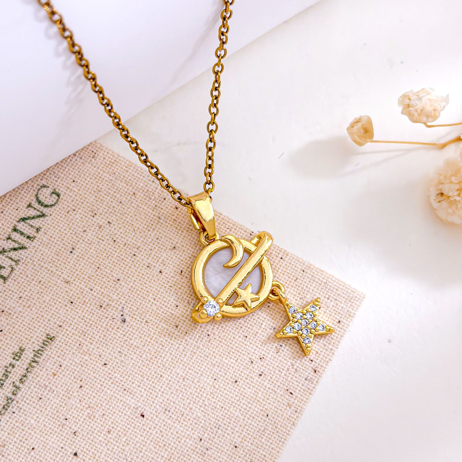 Gold-Planet Pendant