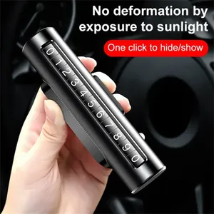 一時駐車場カード電話番号カードプレート電話番号自動ダッシュキットアクセサリーパークストッププレート - Product Image 2