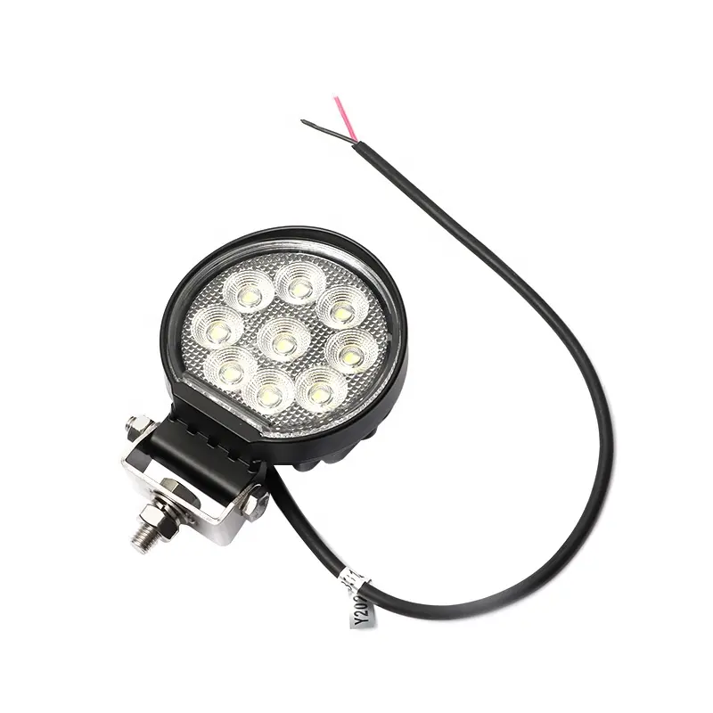 مصابيح ضبابية ليد للسيارات autodragons 36LED 36W شكل مستدير للشاحنات والسيارات تعمل بالضوء للطرق الوعرة والسيارات متعددة الأغراض والقوارب والطرق الرباعية