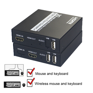 Convertidor óptico de USB a KVM sin comprimir, sin marcos caídos, latencia cero, teclado de ratón, convertidor óptico de 1200P a 60Hz - Product Image 2