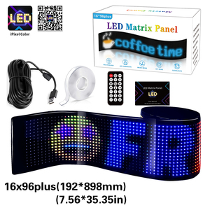 Programmier barer USB 5V RGB Muster Animation Text DIY Scrolling Panel Fernbedienung Werbung LED Matrix Auto Zeichen Bildschirm