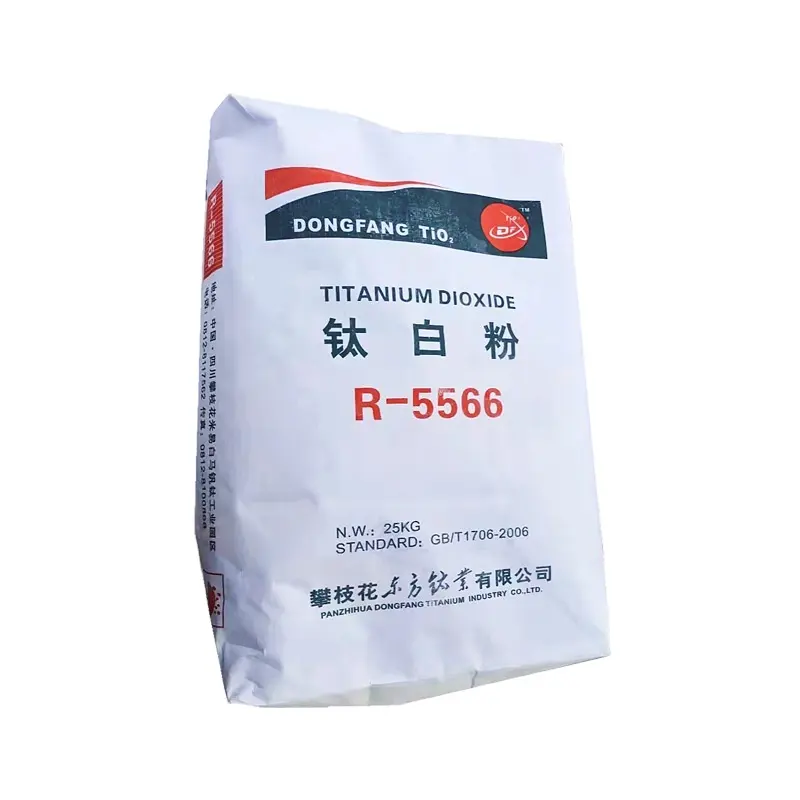 دونغ فانغ ثاني أكسيد التيتانيوم روتيلا 5566 نوعية جيدة ثاني أكسيد التيتانيوم للسلخ والطلاء