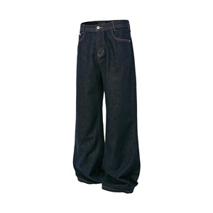 High-quality, Fashionable, New American Retro, Simple and Loose-fitting <strong>Original</strong> Calf Jeans - Product Image 5