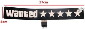 Custom EL <strong>LED</strong> Light Sign for Automobile Car Truck Blinking Animation Windshield Logo Wanted <strong>5</strong> Stars - Product Image 6
