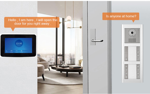 El sistema de intercomunicación de audio con control de acceso Poe Switch funciona con teléfono móvil para edificios de apartamentos múltiples