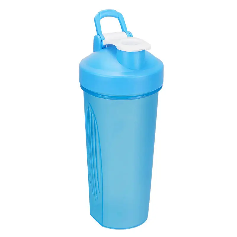 Coctelera con asa, taza de agua deportiva transparente portátil, proteína en polvo, reemplazo de comida, batido, taza de agitación, taza de ejercicio de plástico