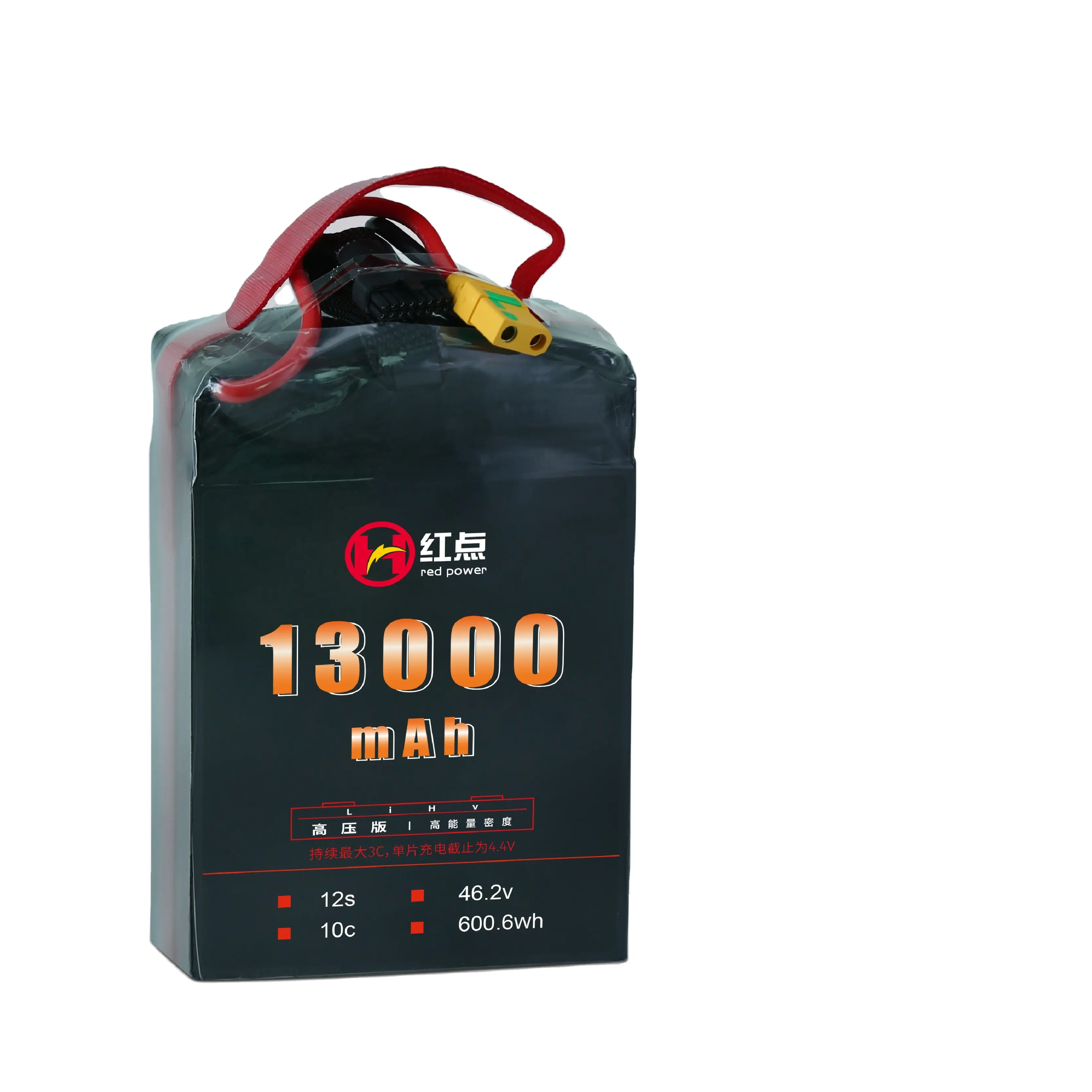 46.2V 13000mAh 13Ah12S高電圧バッテリーLi-Po製造HDUAVPOWERドローンバッテリーUAV固定風Vtolマルチローター